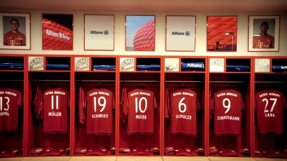 Personalisiertes Motivationsvideo für Allianz FC Bayern mit DDD Hamburg Umkleidekabine 02